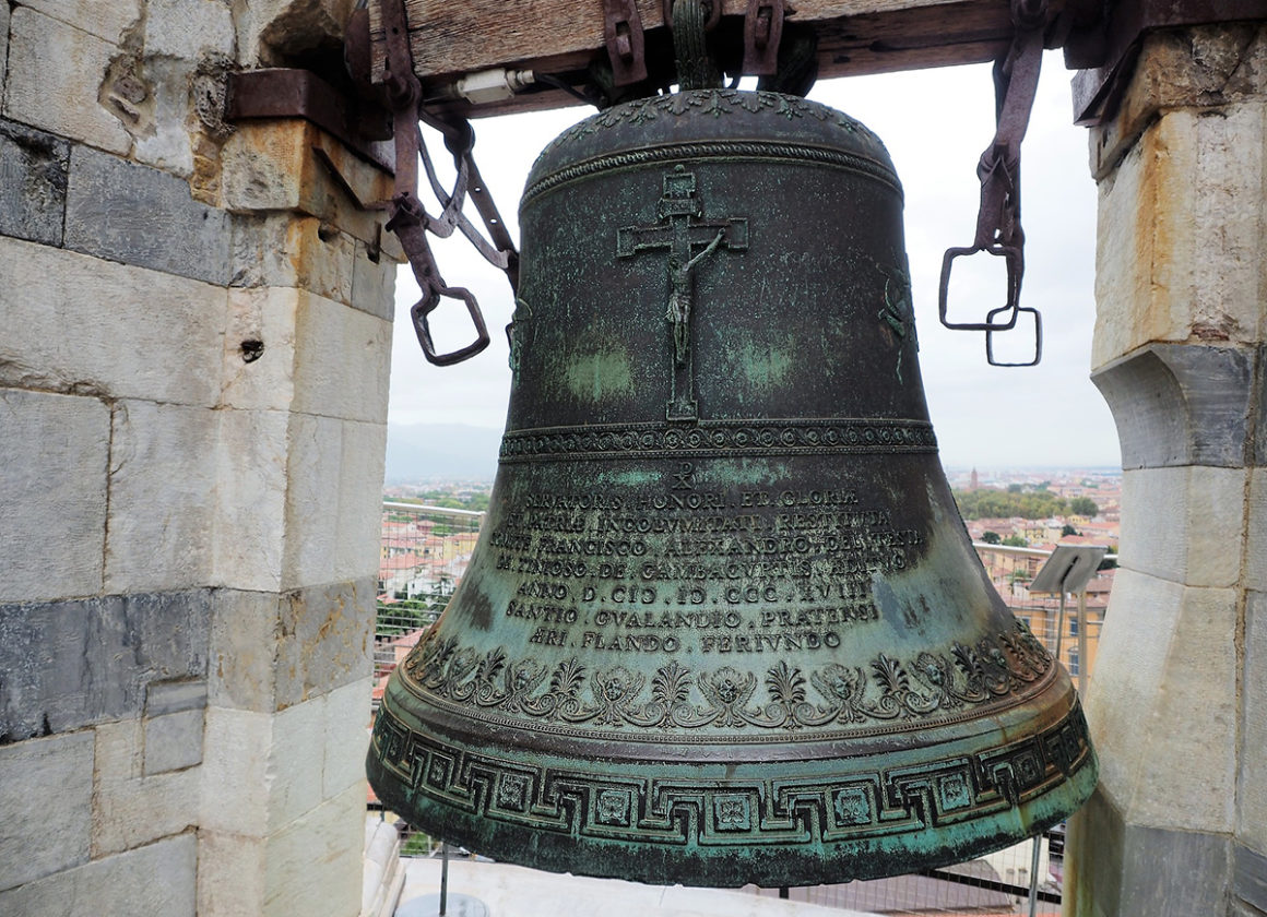 Bell inside the Leaning Tower of Pisa