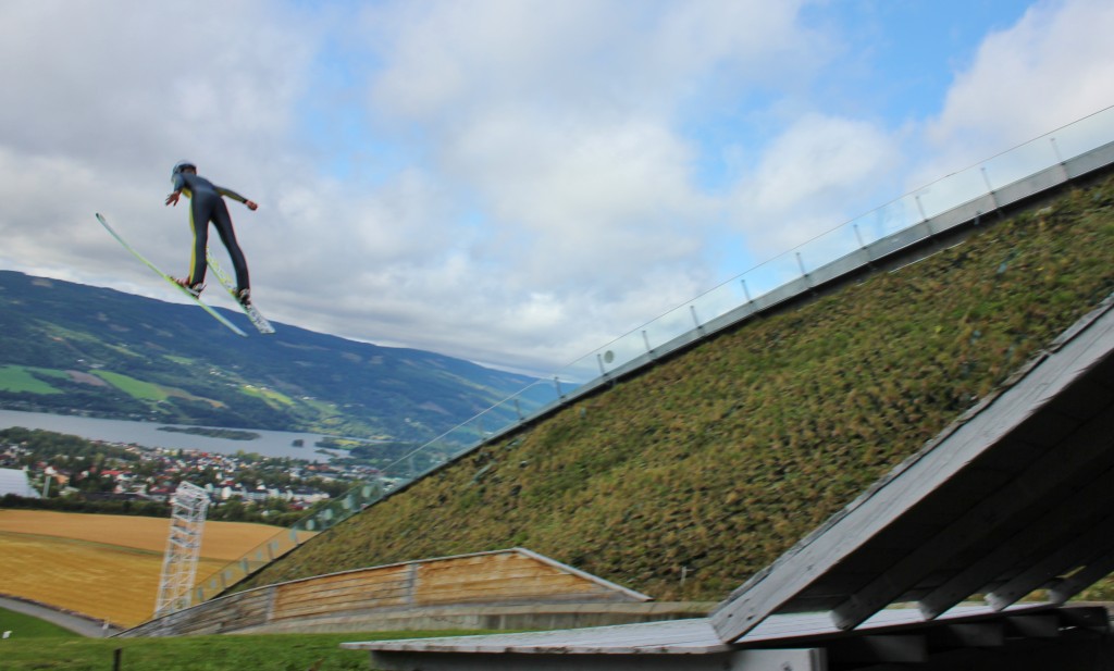 Lillehammer ski jump skier