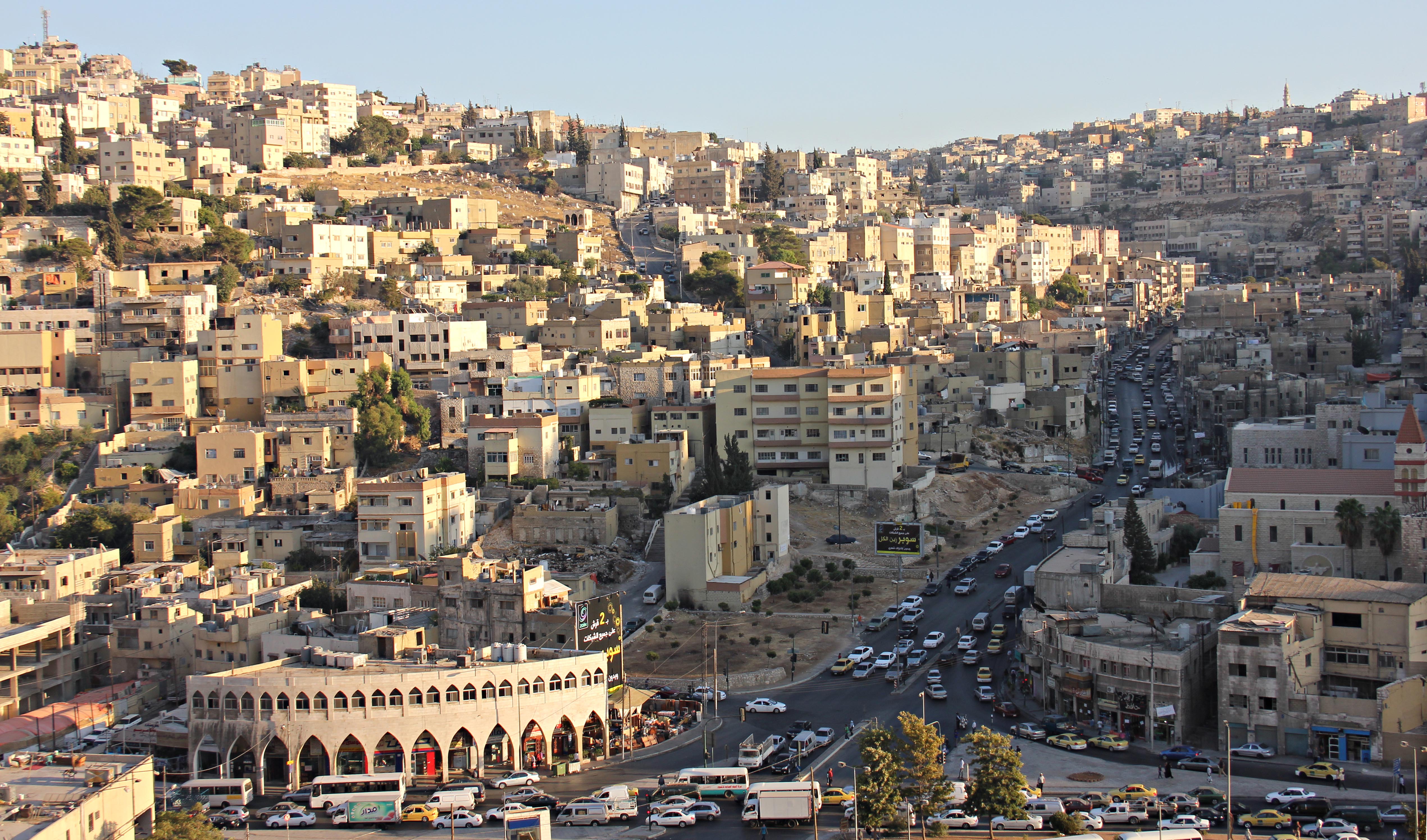 Panoramic view of Amman