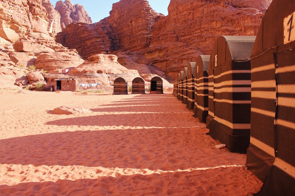 Camping in Wadi Rum desert