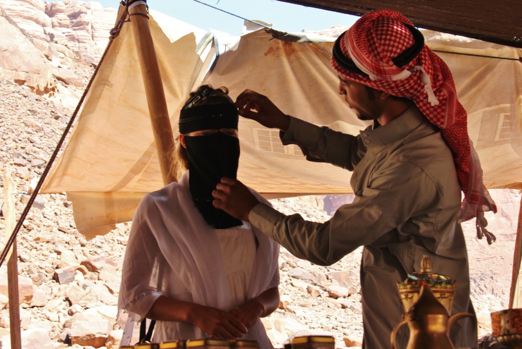Bedouin clothing in the Wadi Rum Desert, bedouin dress