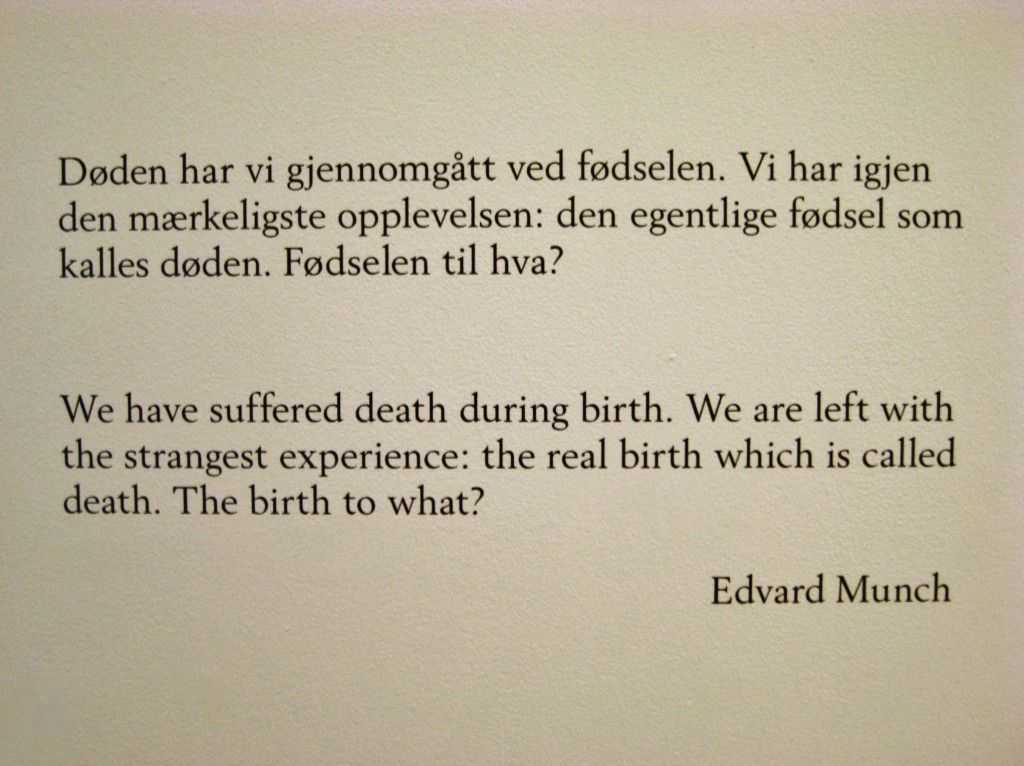 Edvard Munch the absurd, human existence