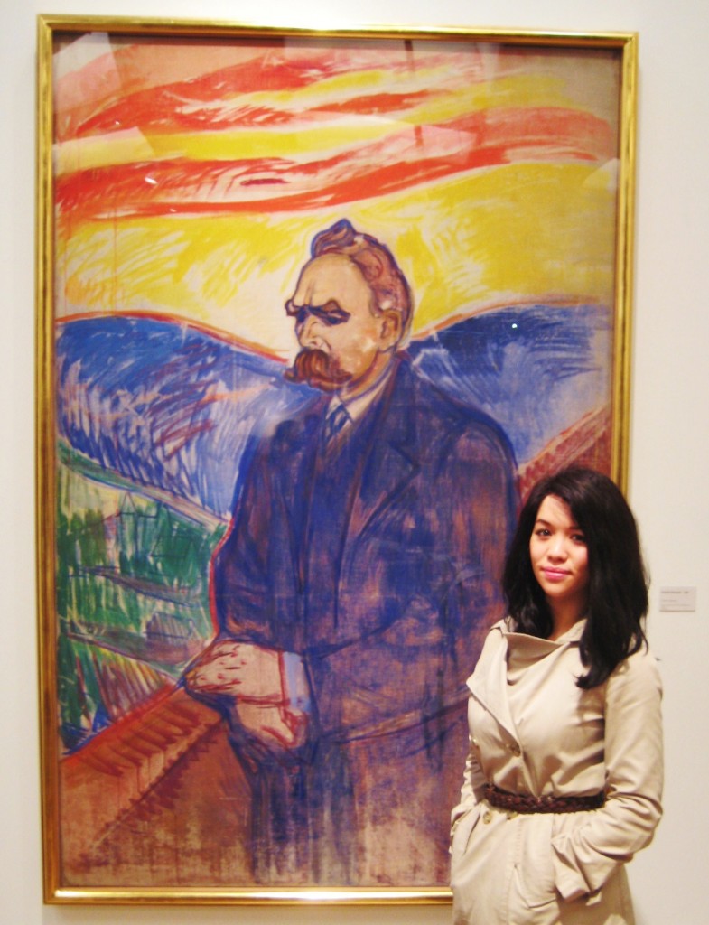 Edvard Munch painting of Nietzsche inside the Munch Museum, Museet