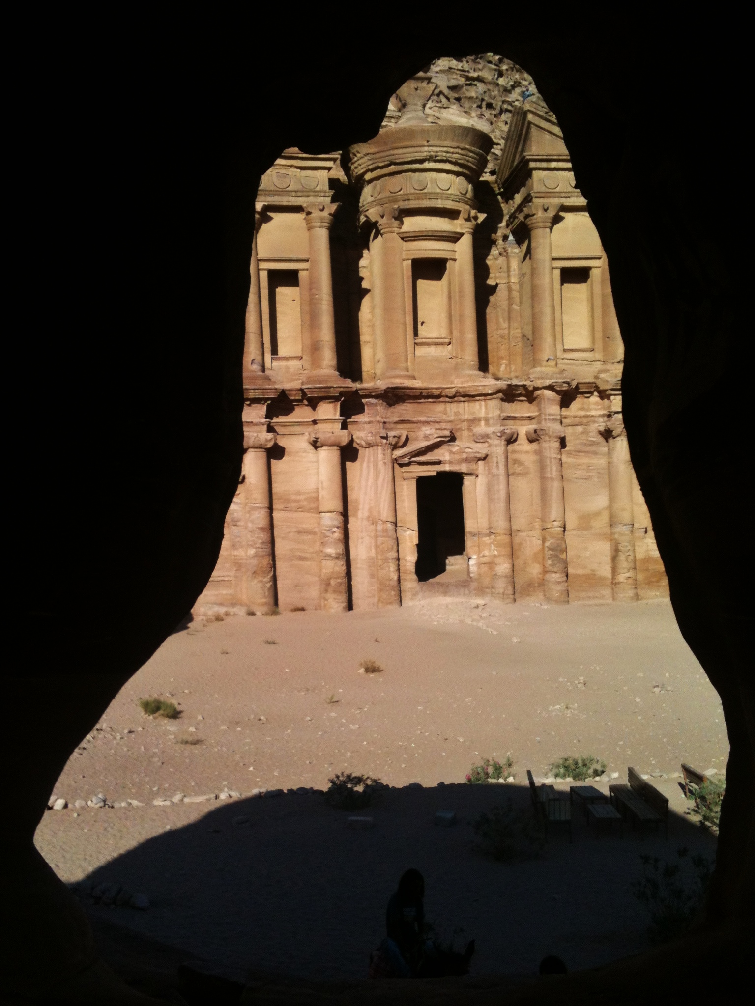 Living in a cave in Petra