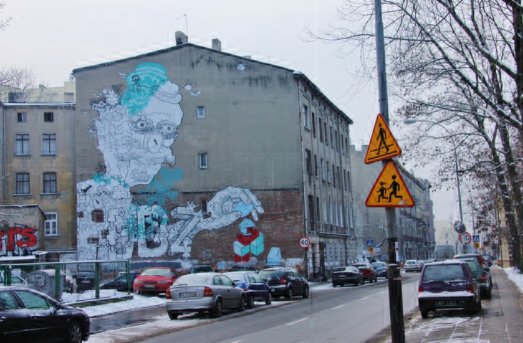 Street art, graffiti, lodz, poland, gregor