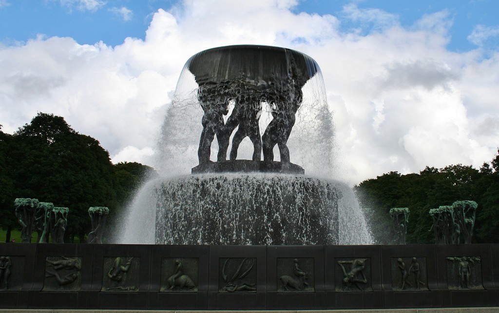 Vigeland Sculpture Park, Fountain, Oslo, Norway, Gustav