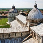 Piazza del Duomo, Pisa, Italy, Panoramic, view, tower