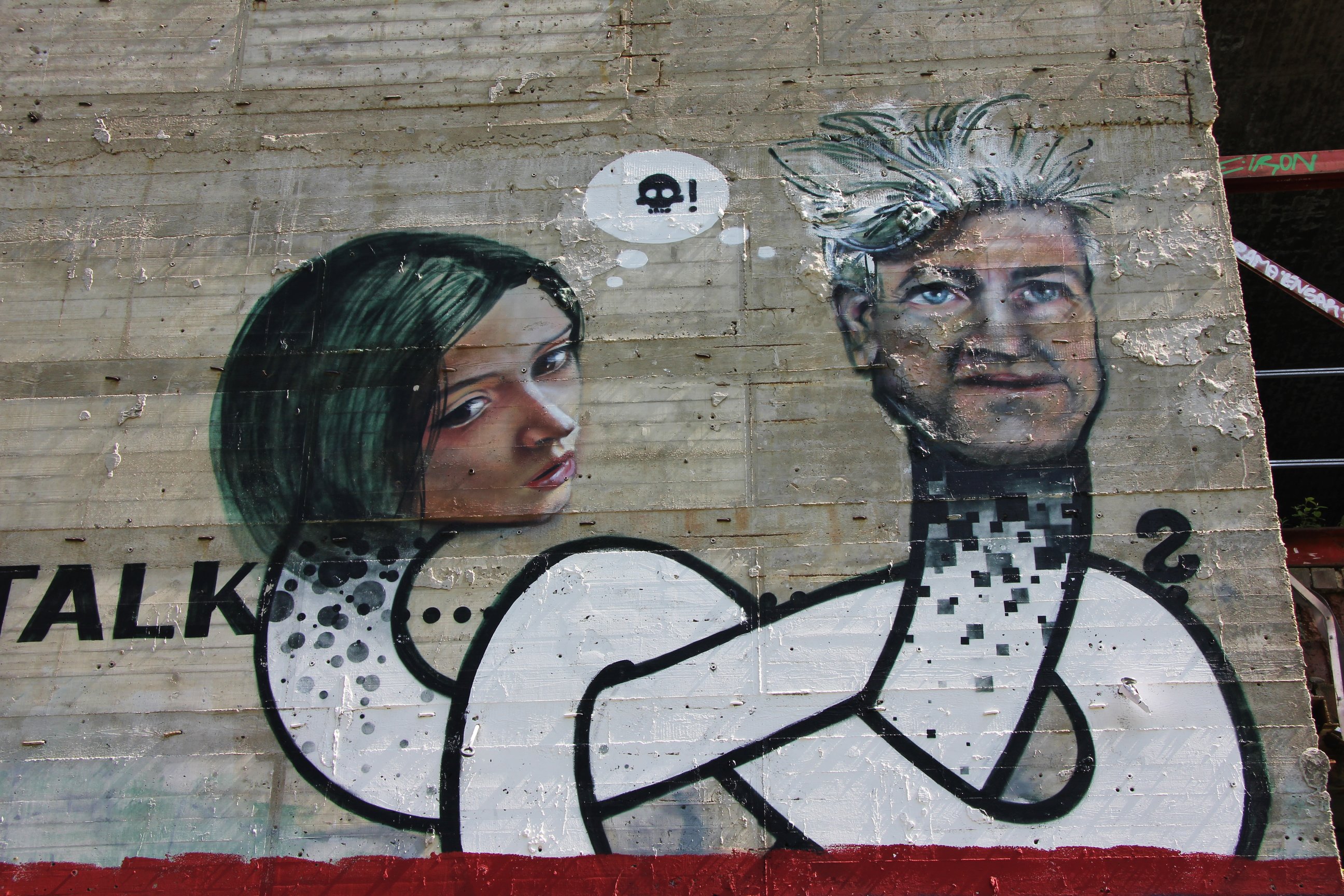 Street art of David Lynch
