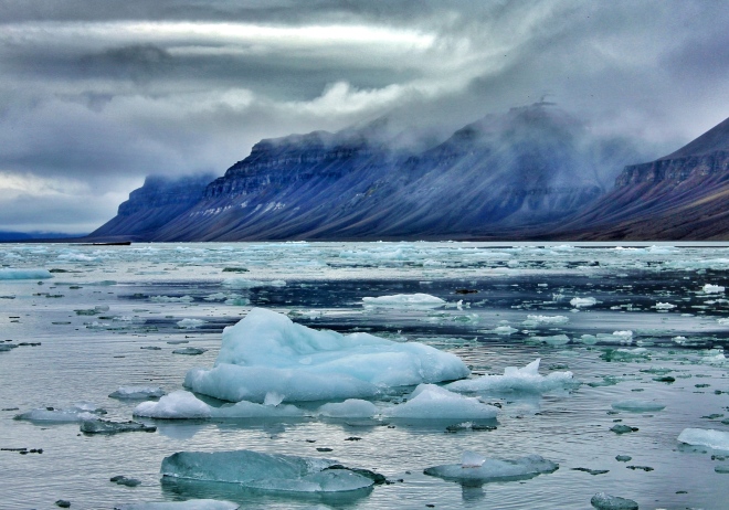 Svalbard, glacier, iceberg