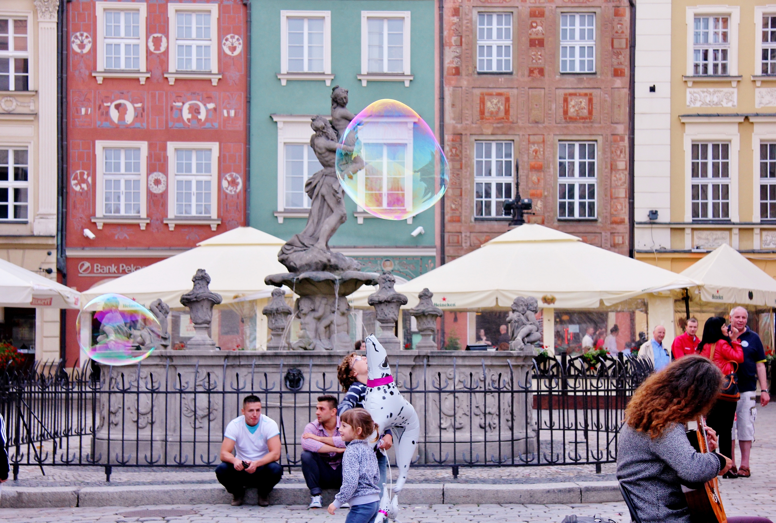 Poznan's colourful main square