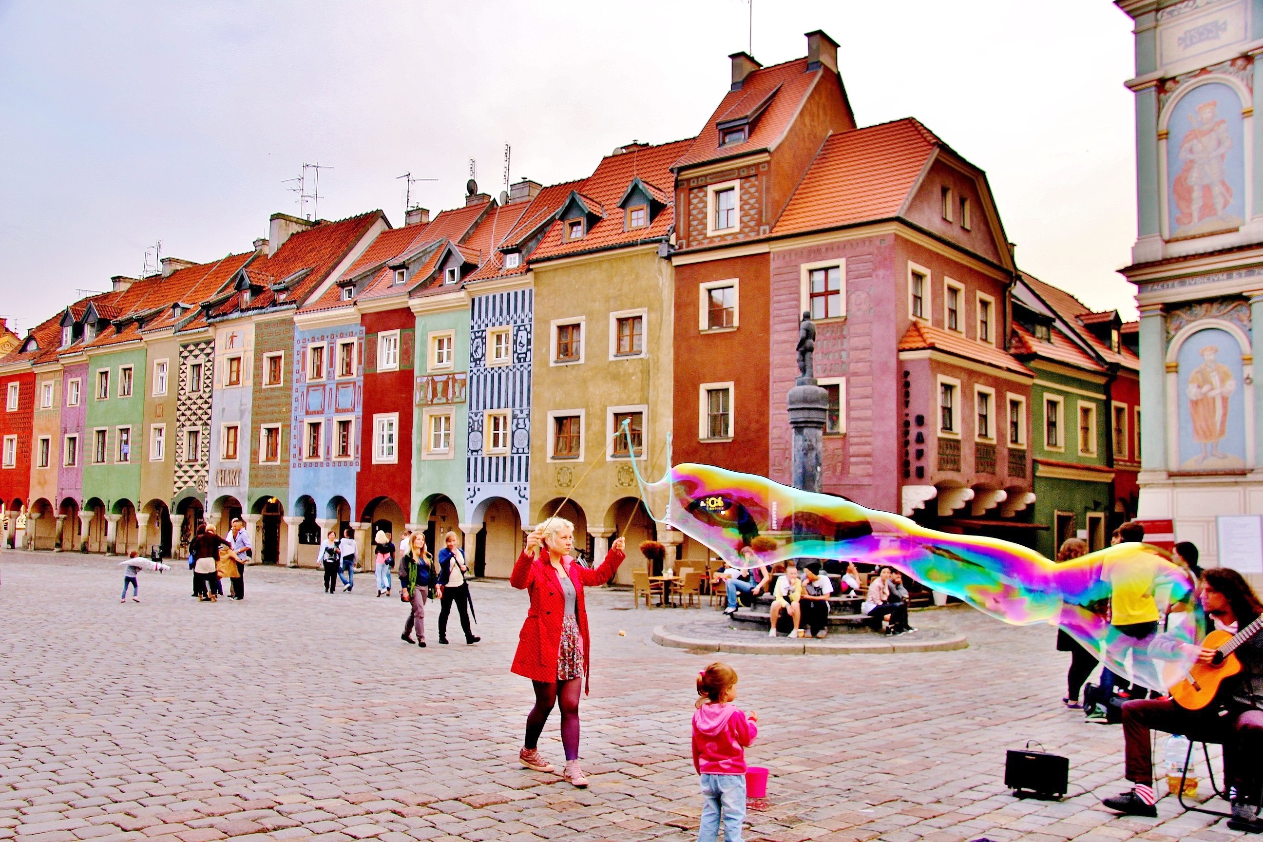 Merchant houses in Poznan's old market square