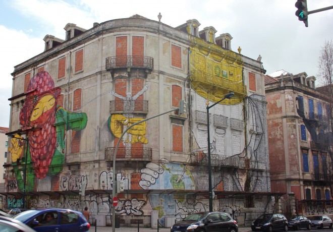 Os Gemeos, BLU, stret art. Lisbon