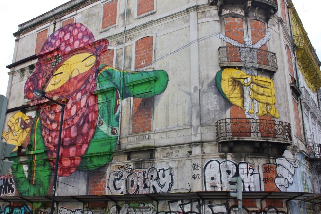 Os Gemeos, Lisbon, street art, Graffiti