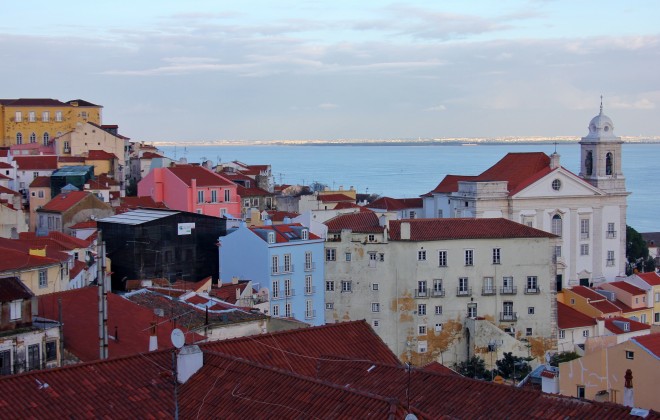 Sea view of Lisbon