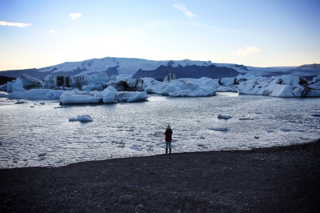 Jokulsarlon glacier lagoon in south Iceland