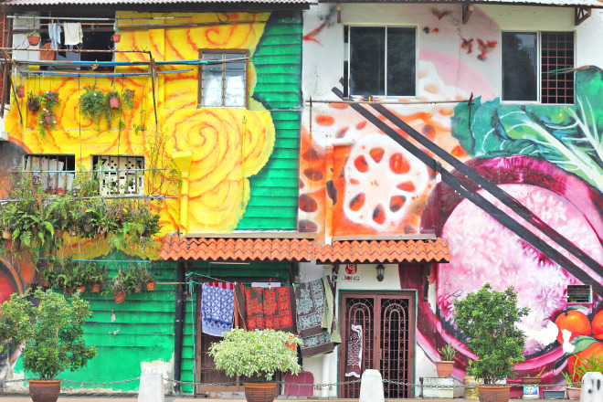 Street art Malacca, wall mural