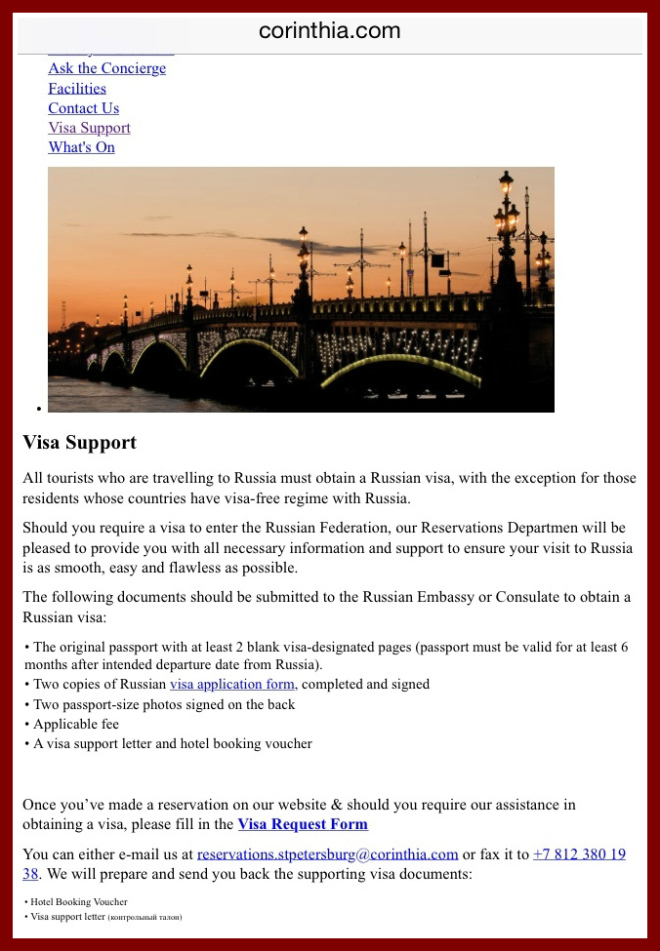 Visa Support Russian 38
