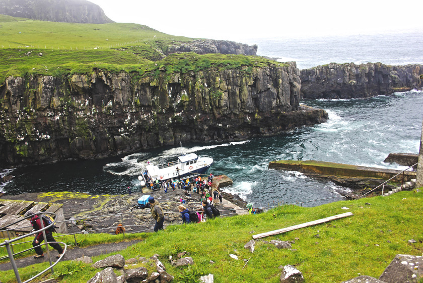 Boat to Mykines, Faroe Islands