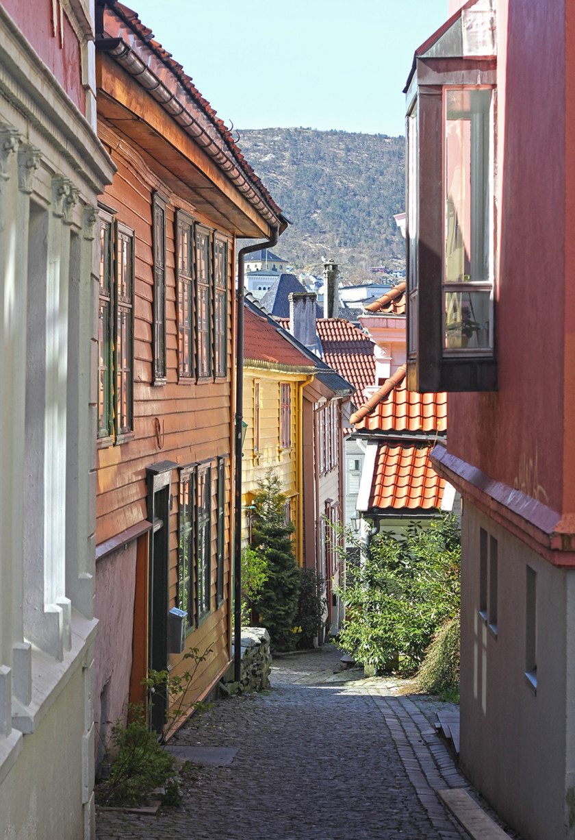 Wooden houses in Bergen, Norway