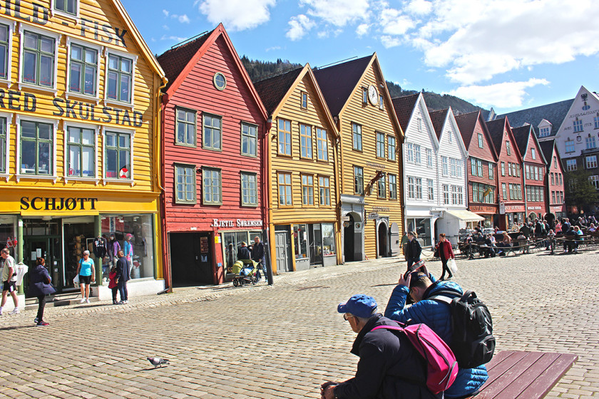 Wharf buildings in Bergen, Norway