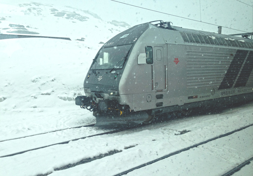 NSB train, Bergen Line, Norway