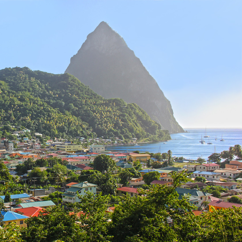 St Lucia, Pitons