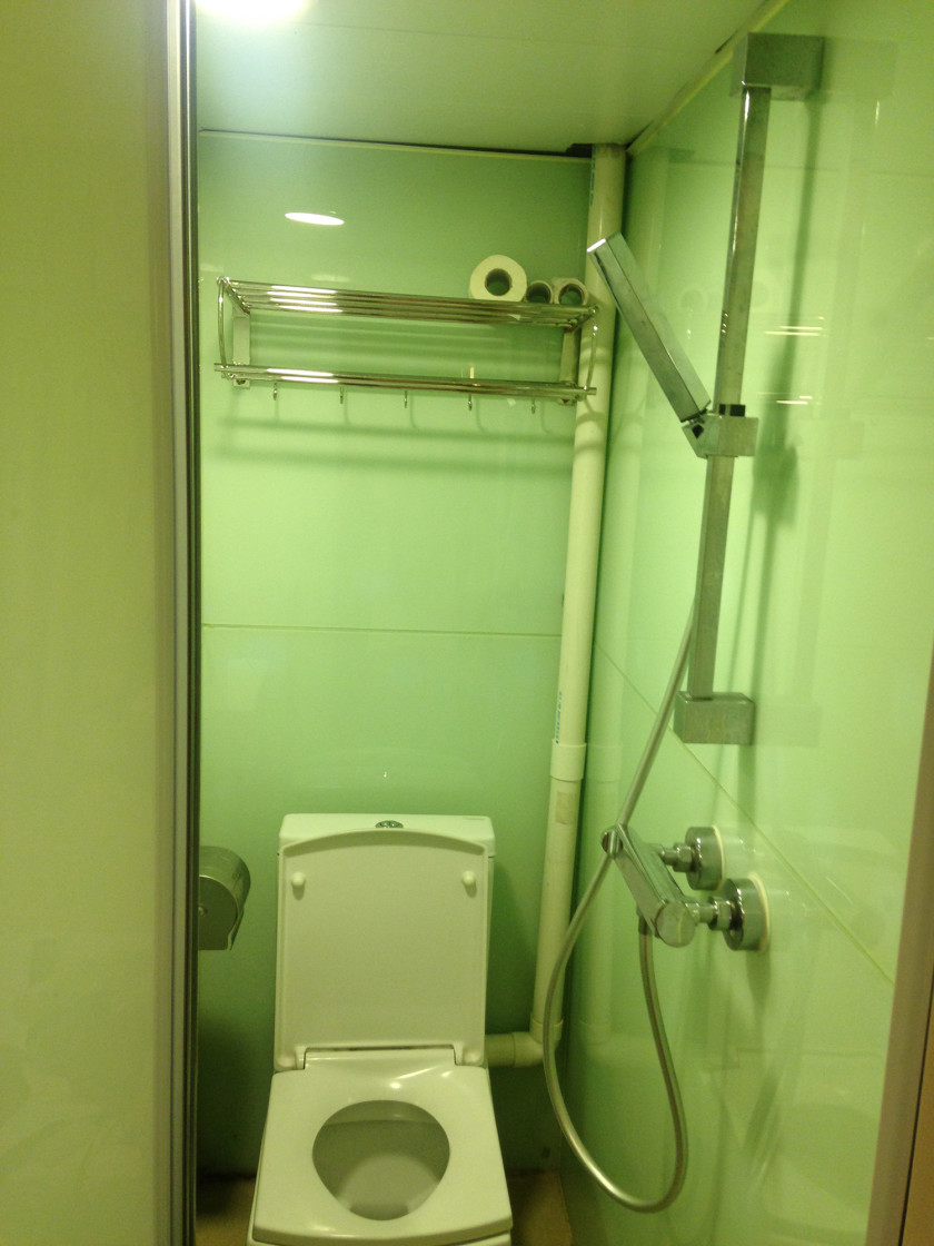 Bathroom inside Chungking Mansions