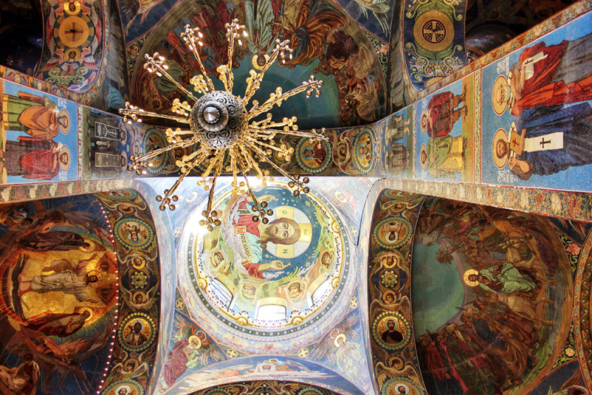 Inside the Church of Our Savior on Spilled Blood