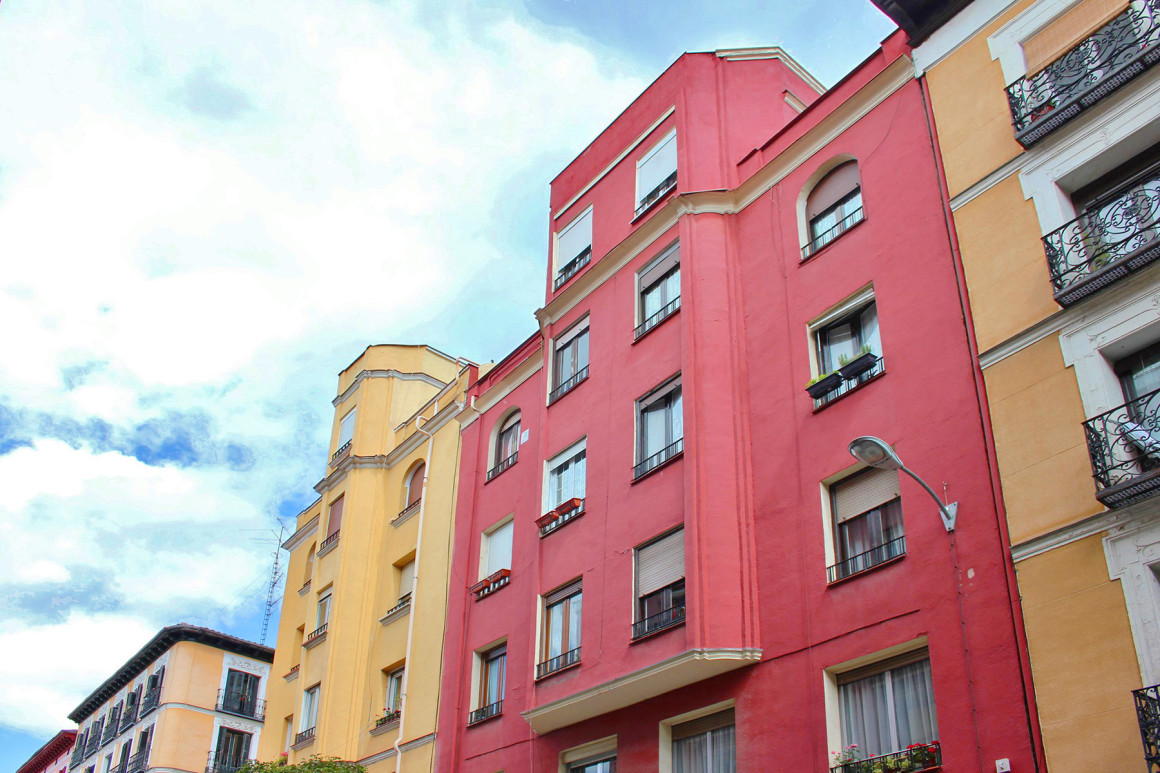 Building facades in Madrid
