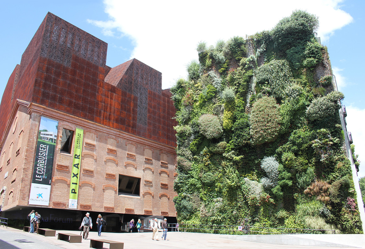 Things to do in Madrid - see the wall garden at Caixa Forum