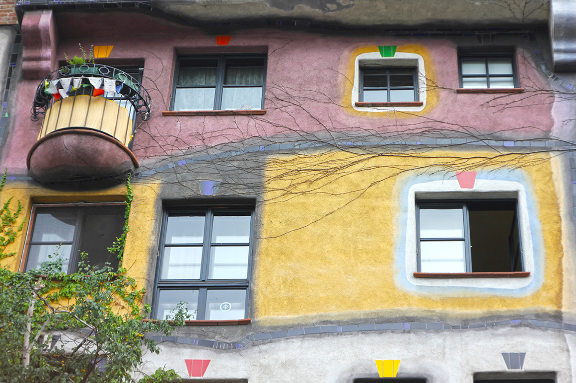 The Hundertwasser House in Vienna