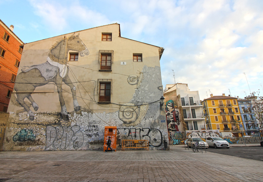 Erica il Cane street art in valencia