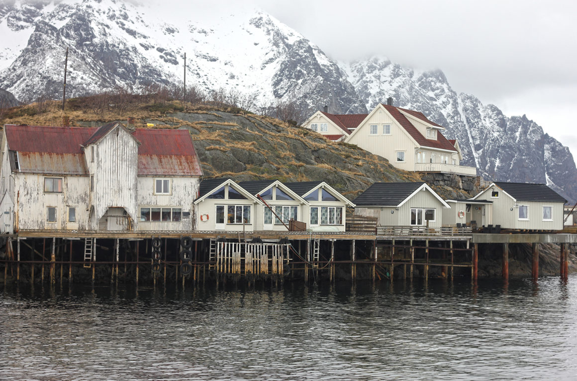 The charming little fishing harbour of Henningsvaer on the Lofoten Islands.