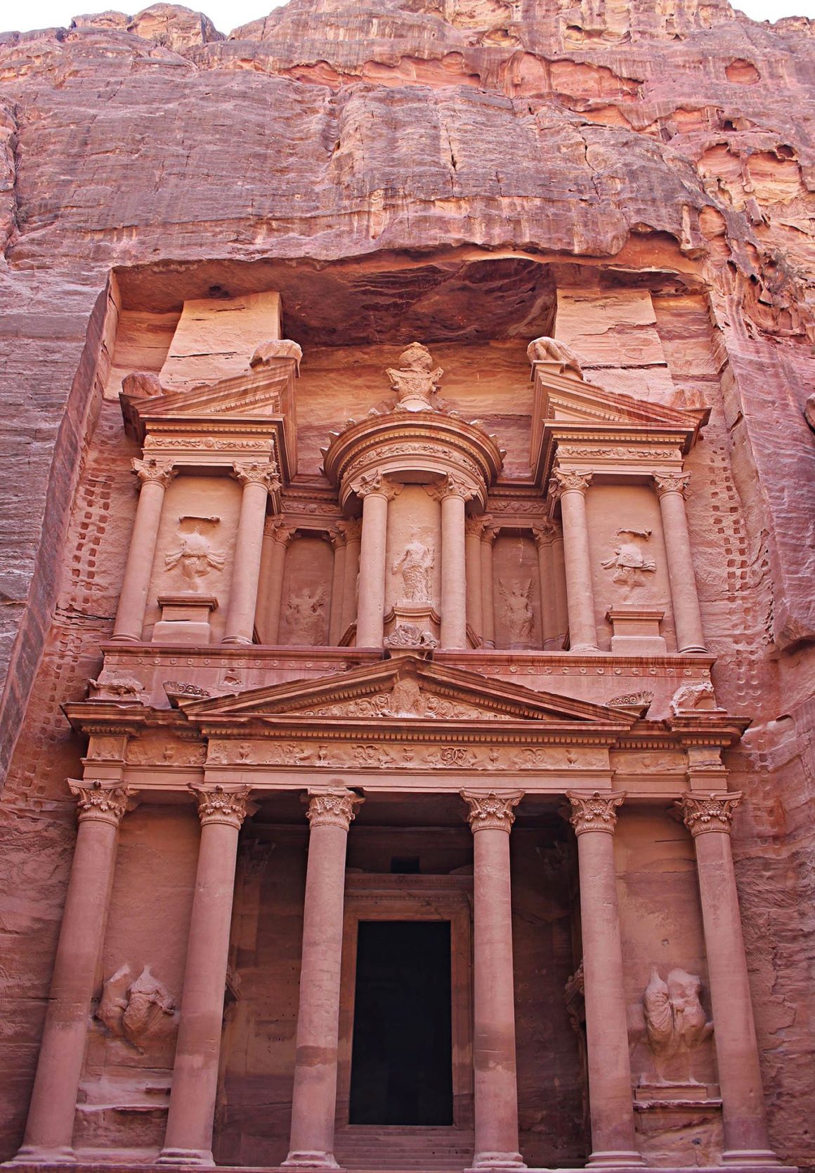 The Treasury in Petra - One week in Jordan, travel itinerary