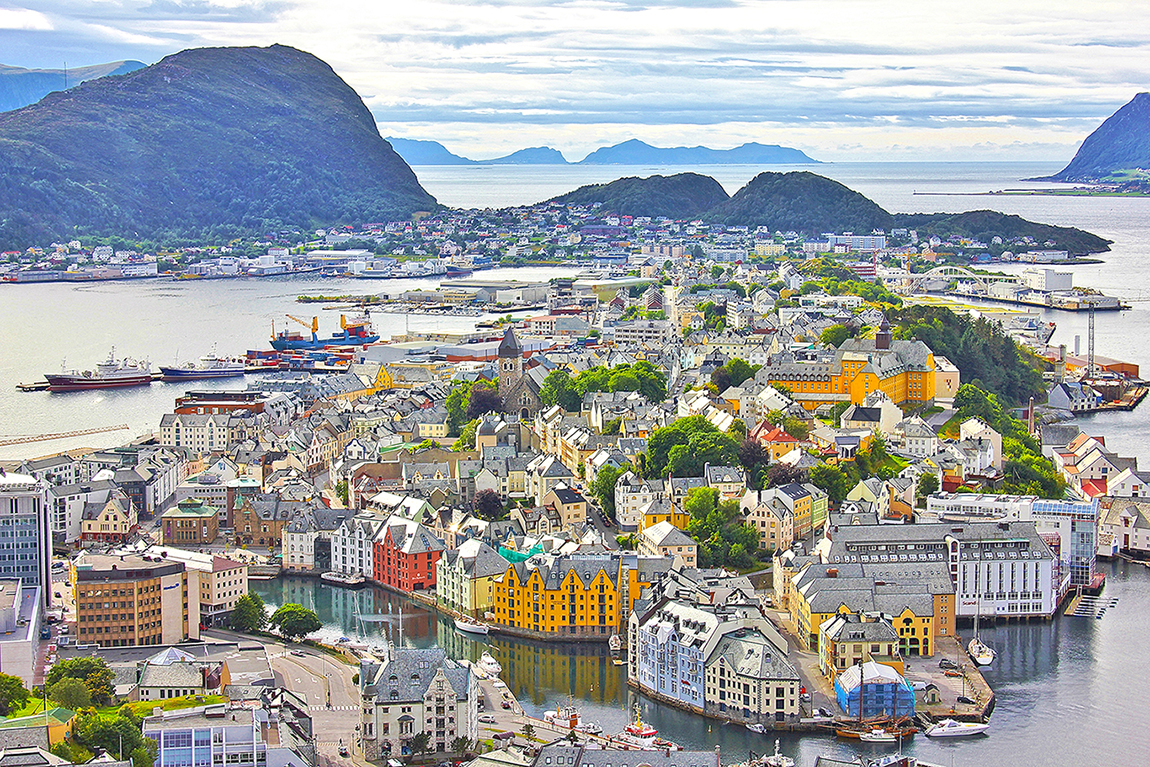 Alesund, Norway - most colourful towns and cities in Scandinavia