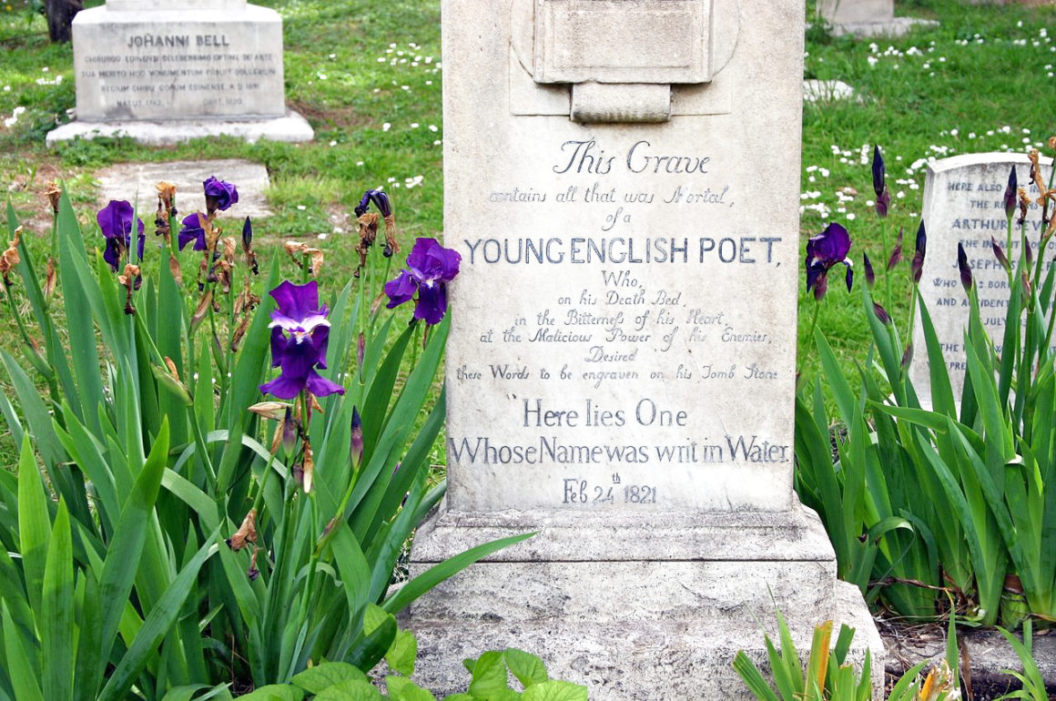 Keats' grave - quirky and unusual things to do in Rome