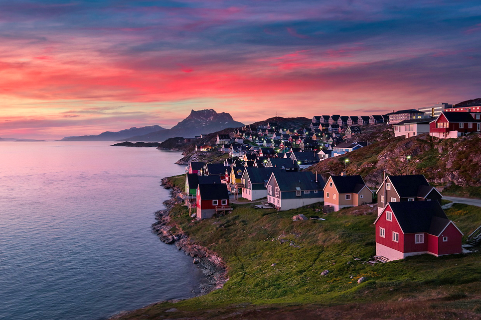 Nuuk, Greenland - most colourful towns and cities in Scandinavia