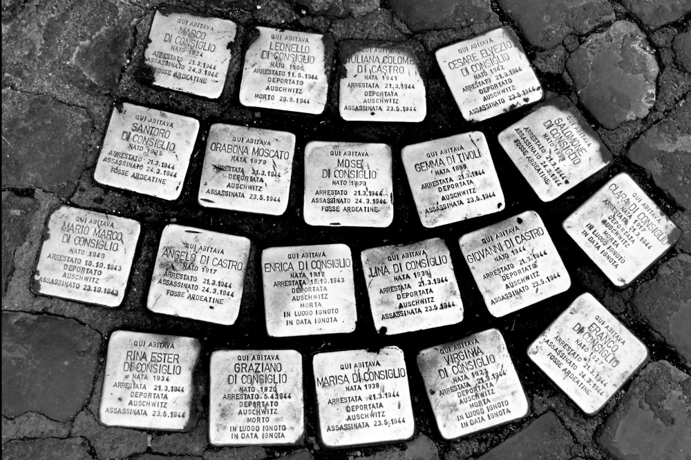 Stolpersteine, stumbling stones - unusual things to see and do in Rome
