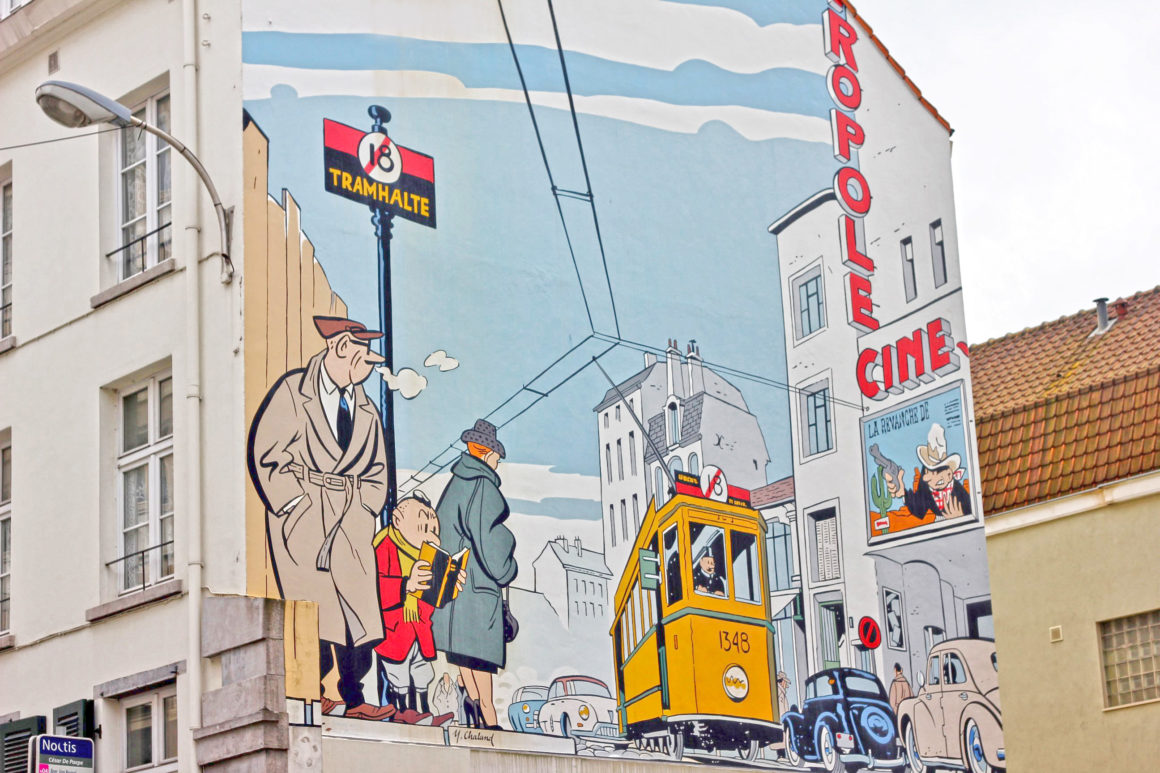 street art / comic book murals in Brussels