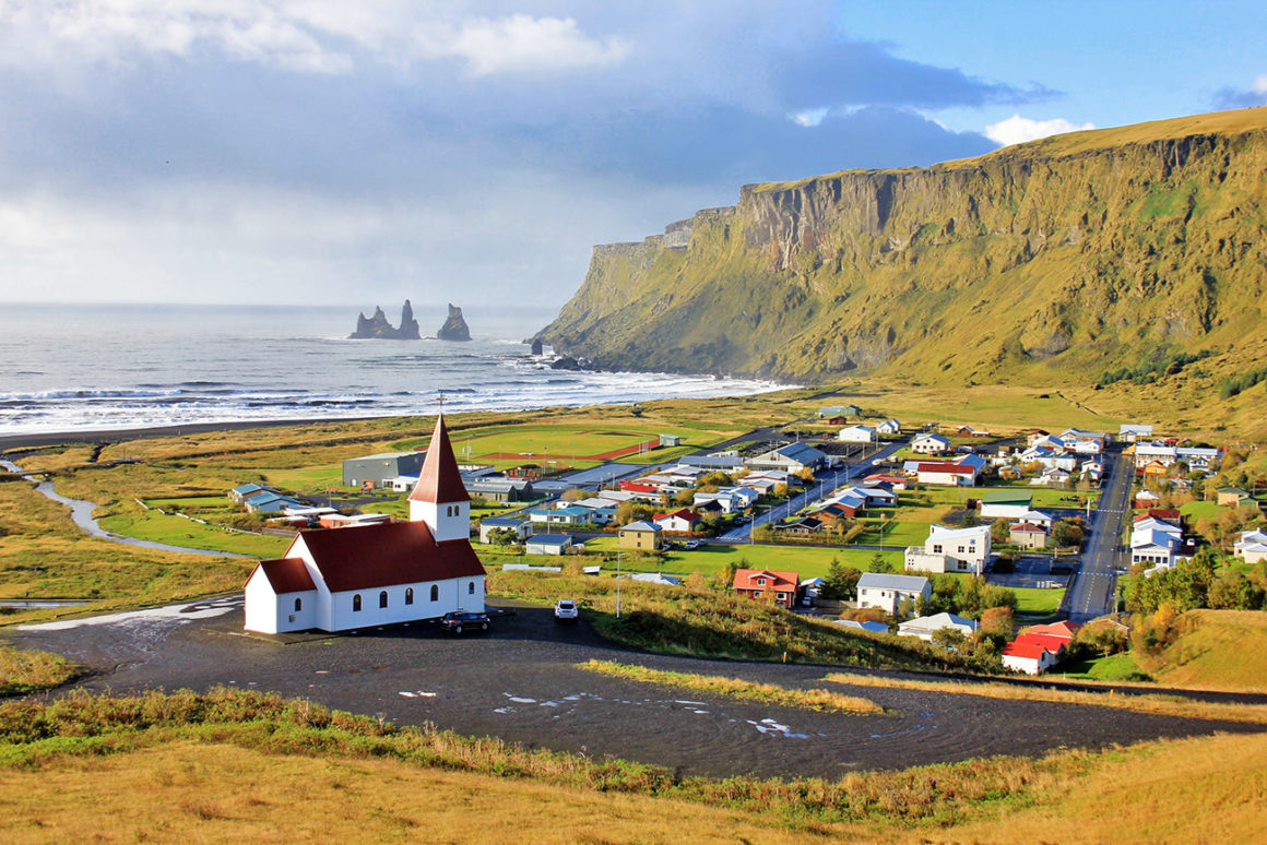 Vik, Iceland - colourful towns and cities in Scandinavia