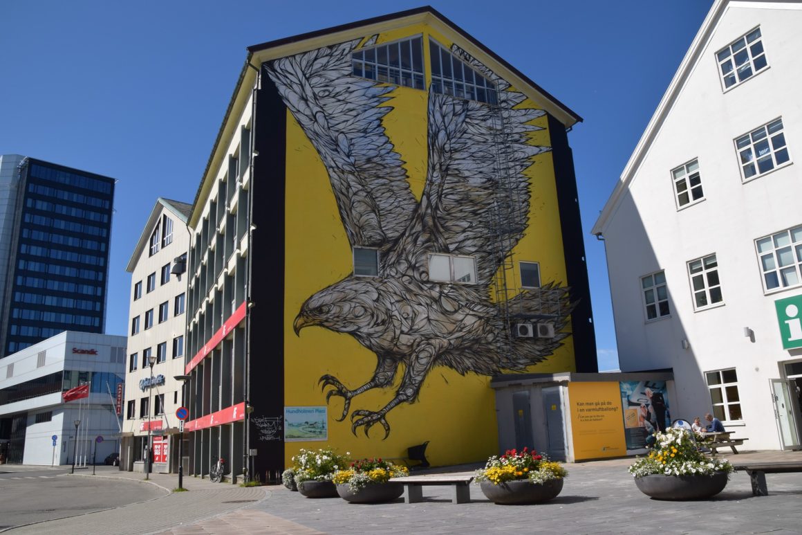 Street art in Bodø by Bzia - Things to do in Bodø
