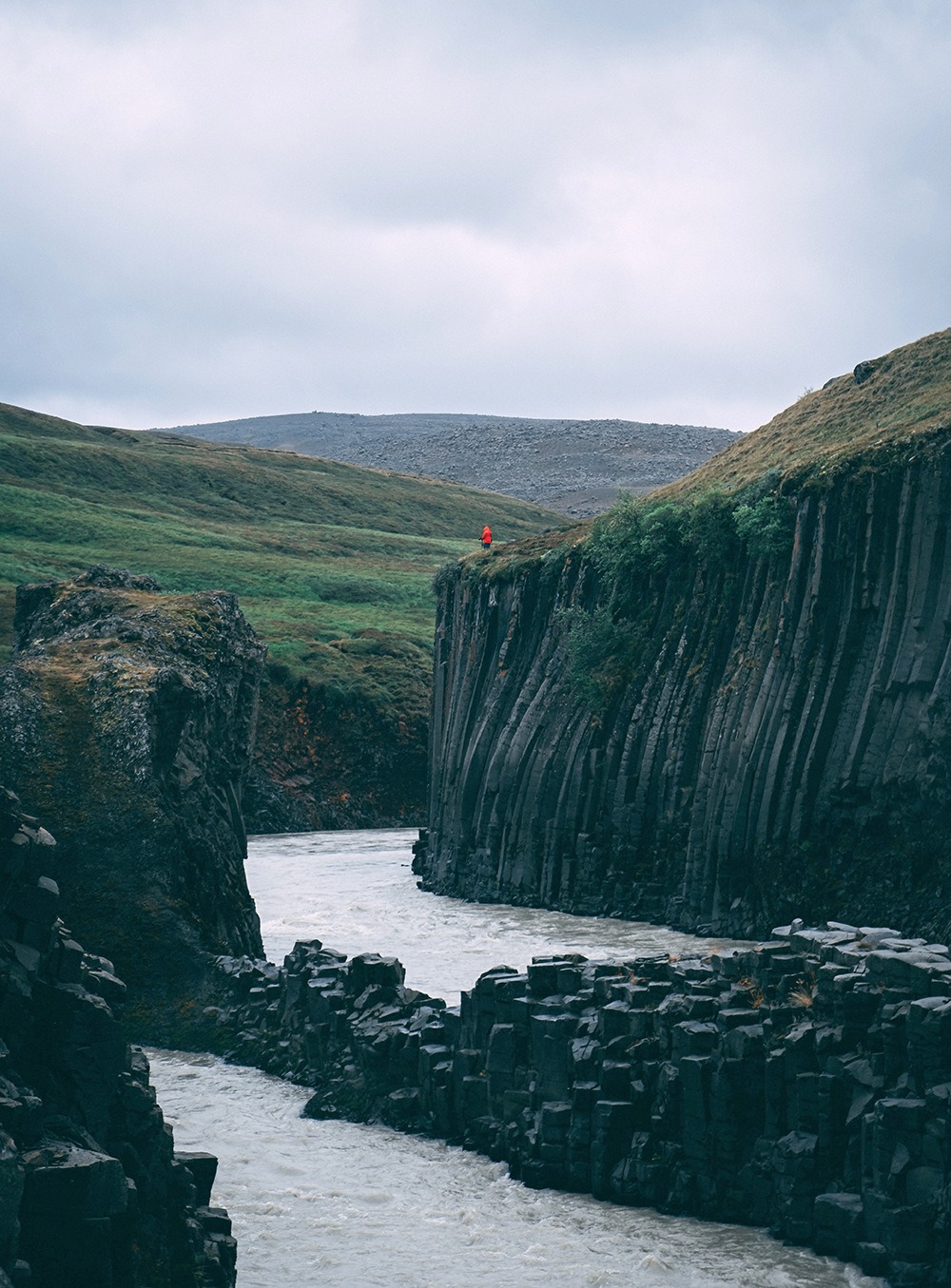 Basalt columns in Iceland: Studlagil Canyon