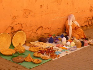 street seller in Marrakech