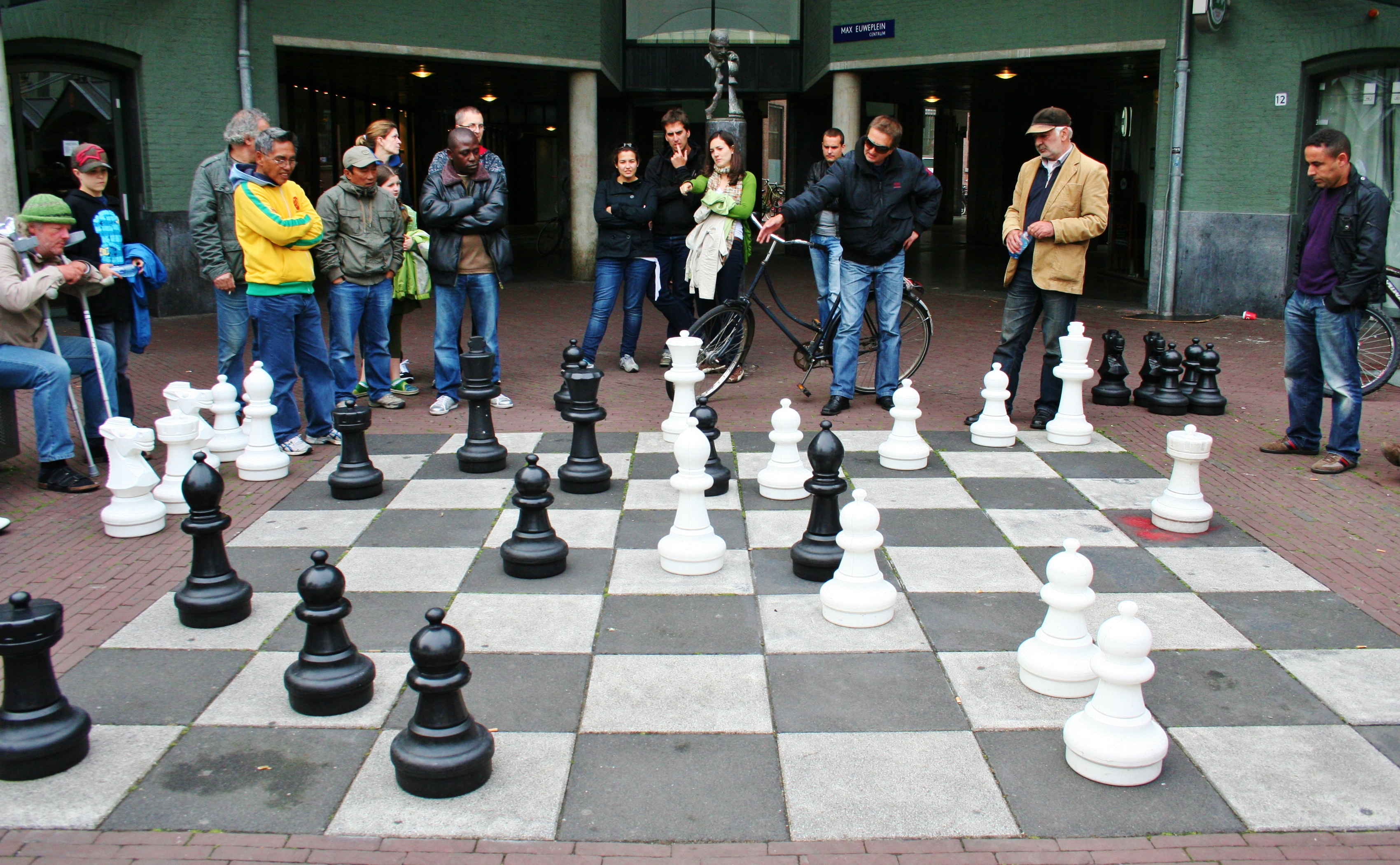 Chess square in Amsterdam