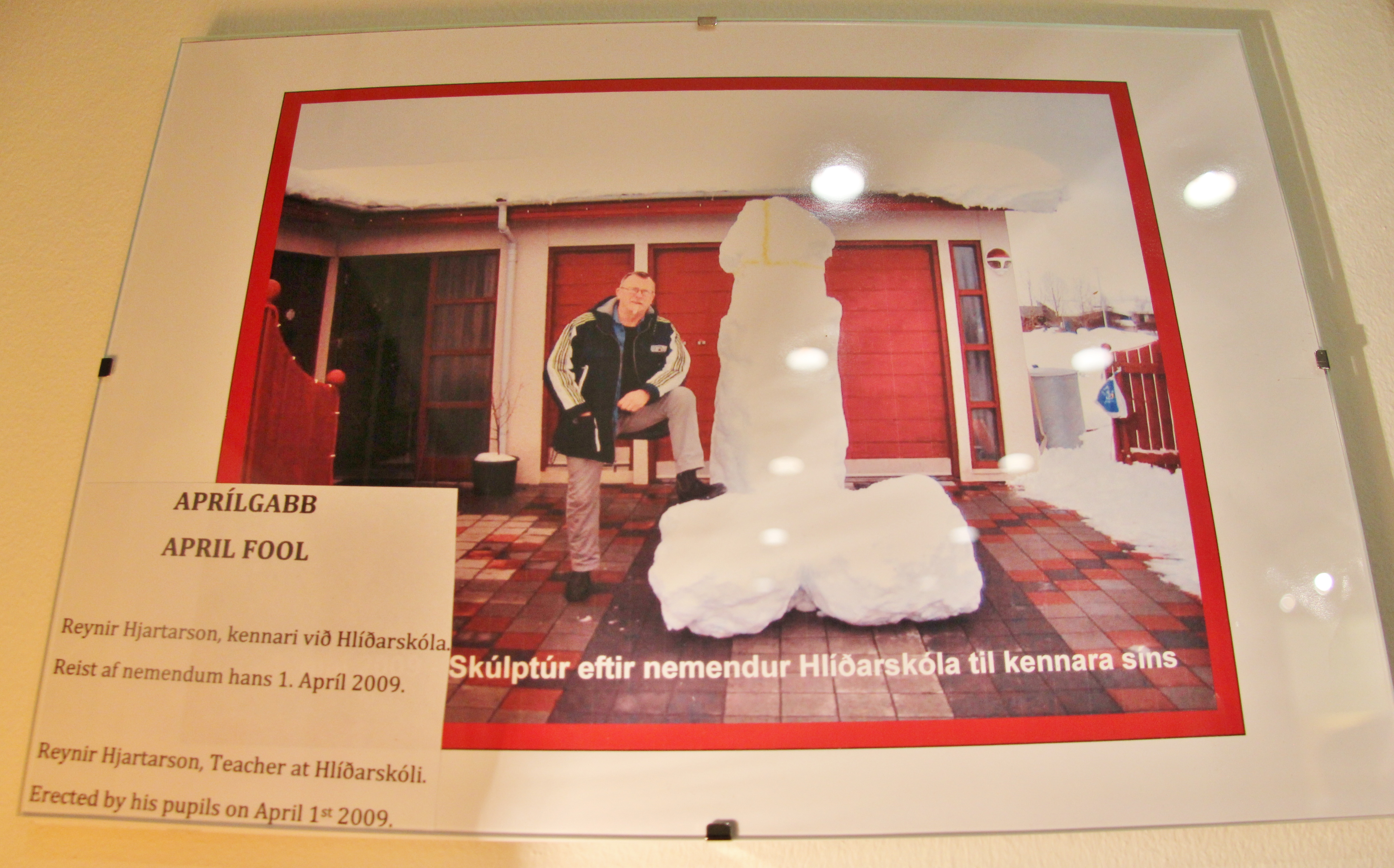 Penis snowman, museum Iceland