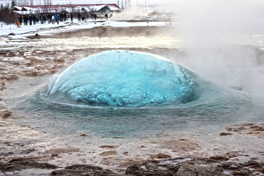 On the Golden Circle tour in Iceland you'll see the power of Stokkur Geyser