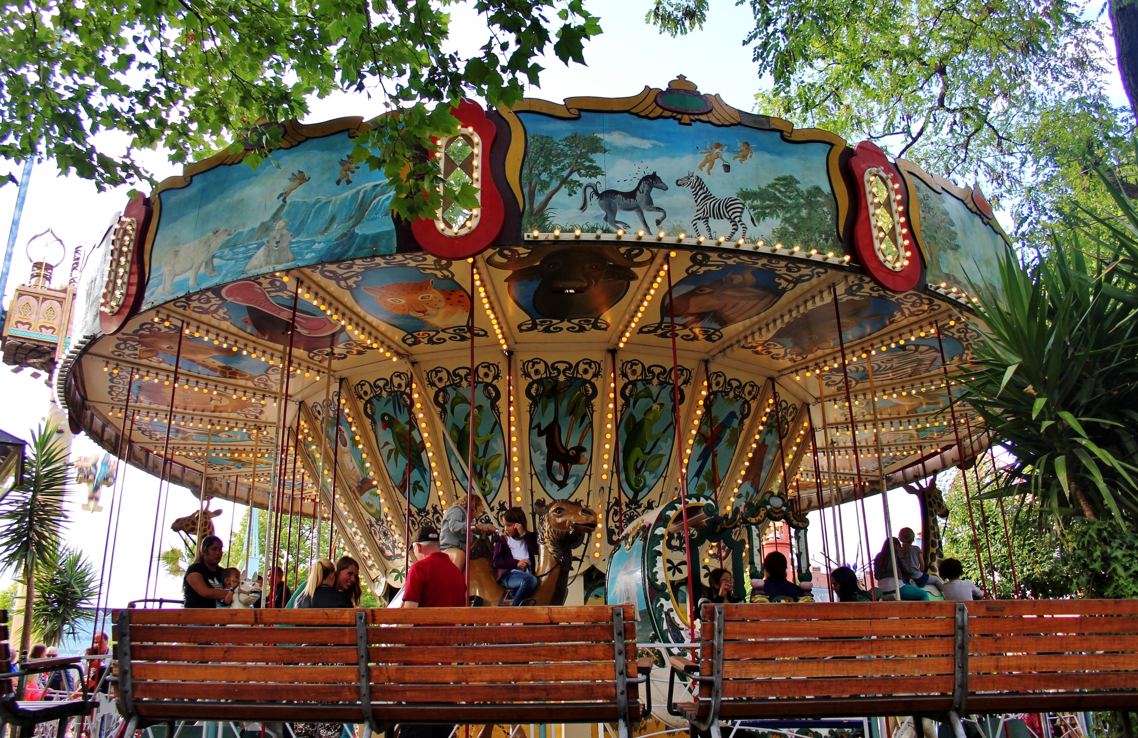The Carousel at Tivoli amusement park