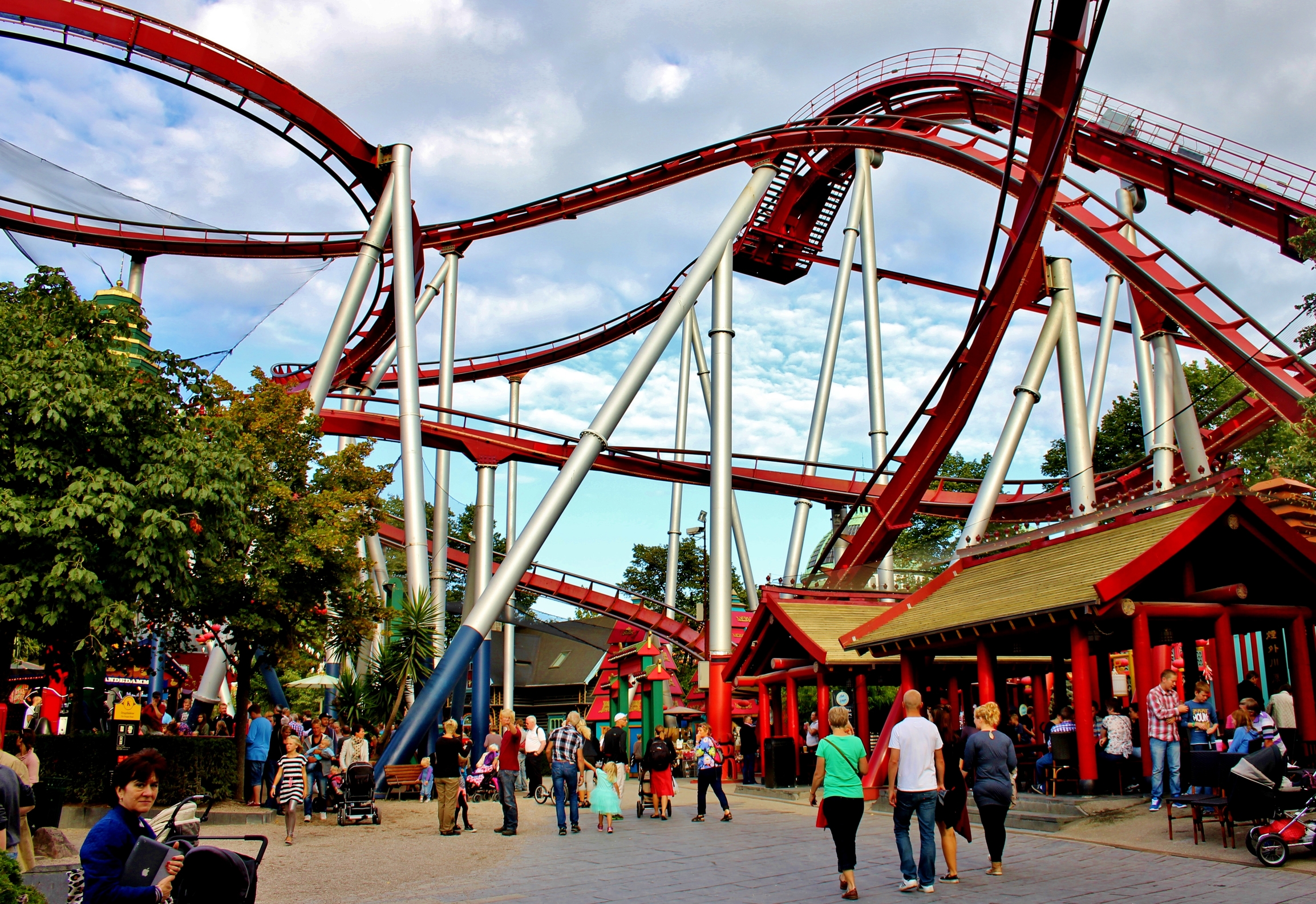 The Daemon roller coaster in Tivoli 