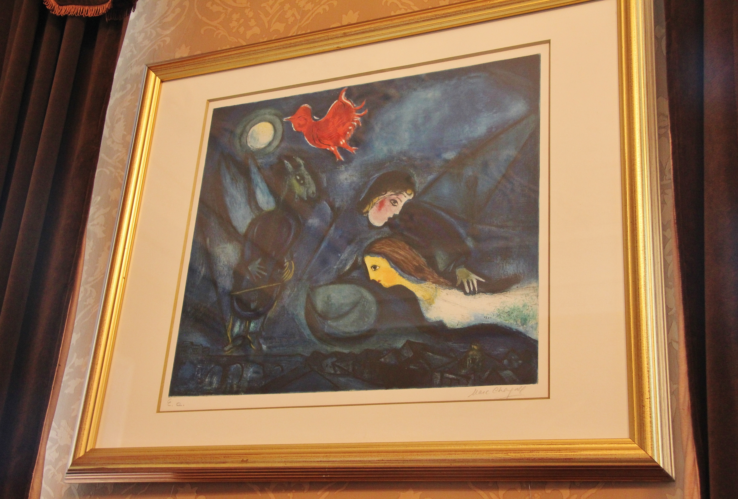 Chagall painting inside the History of Lodz Museum