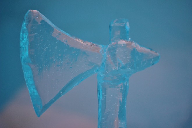 Viking Ice Sculptures at Igloo Hotel 2014